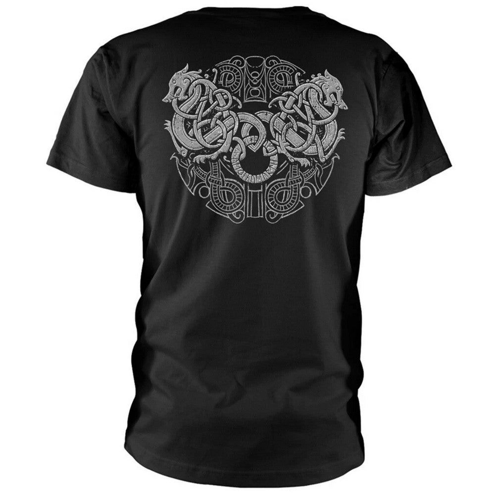 Black - Back - Amon Amarth Unisex Adult Skull T-Shirt