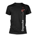 Black - Front - Depeche Mode Unisex Adult Violator Side Rose T-Shirt