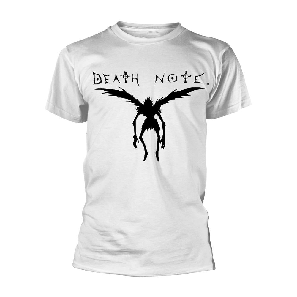 White-Black - Front - Death Note Unisex Adult Ryuk Shadow T-Shirt
