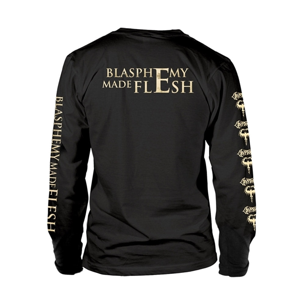 Black - Back - Cryptopsy Unisex Adult Blasphemy Made Flesh T-Shirt