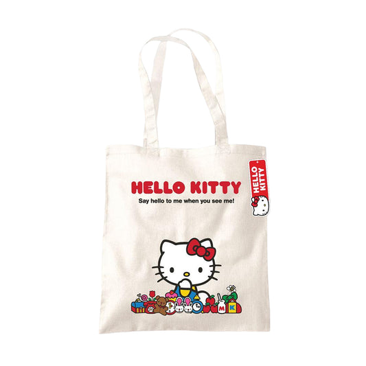 White - Front - Hello Kitty Say Hello Tote Bag
