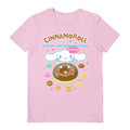 Light Pink - Front - Sanrio Unisex Adult Yummy Cinnamoroll T-Shirt