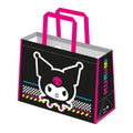 Black-Pink-White - Front - Kuromi Smiling Reusable Tote Bag