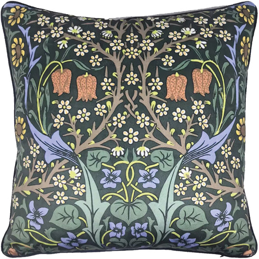 Multicoloured - Front - William Morris Blackthorn Cushion