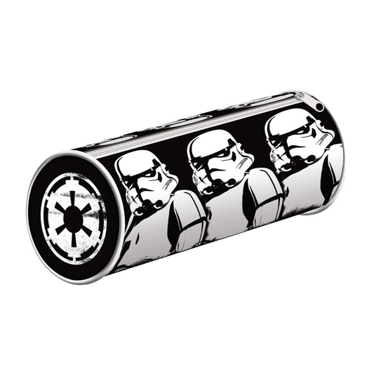 Black-White - Front - Star Wars Barrel Stormtrooper Pencil Case