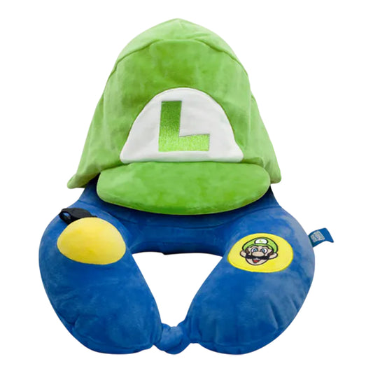 Blue-Green - Front - Super Mario Luigi Travel Pillow