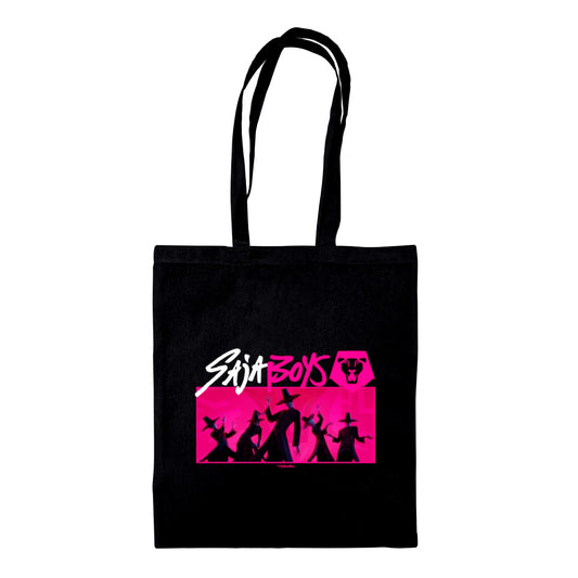 Black-Pink - Front - K-Pop Demon Hunters Saja Boys Tote Bag
