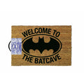 Black-Light Brown - Front - Batman Welcome To The Batcave Door Mat