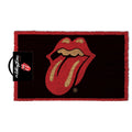 Red-Maroon-Light Brown - Front - The Rolling Stones Lips Door Mat