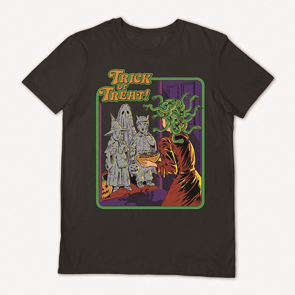 Black - Back - Steven Rhodes Unisex Adult Trick Or Treat T-Shirt