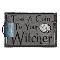 Grey-Black - Front - The Witcher Toss A Coin Door Mat