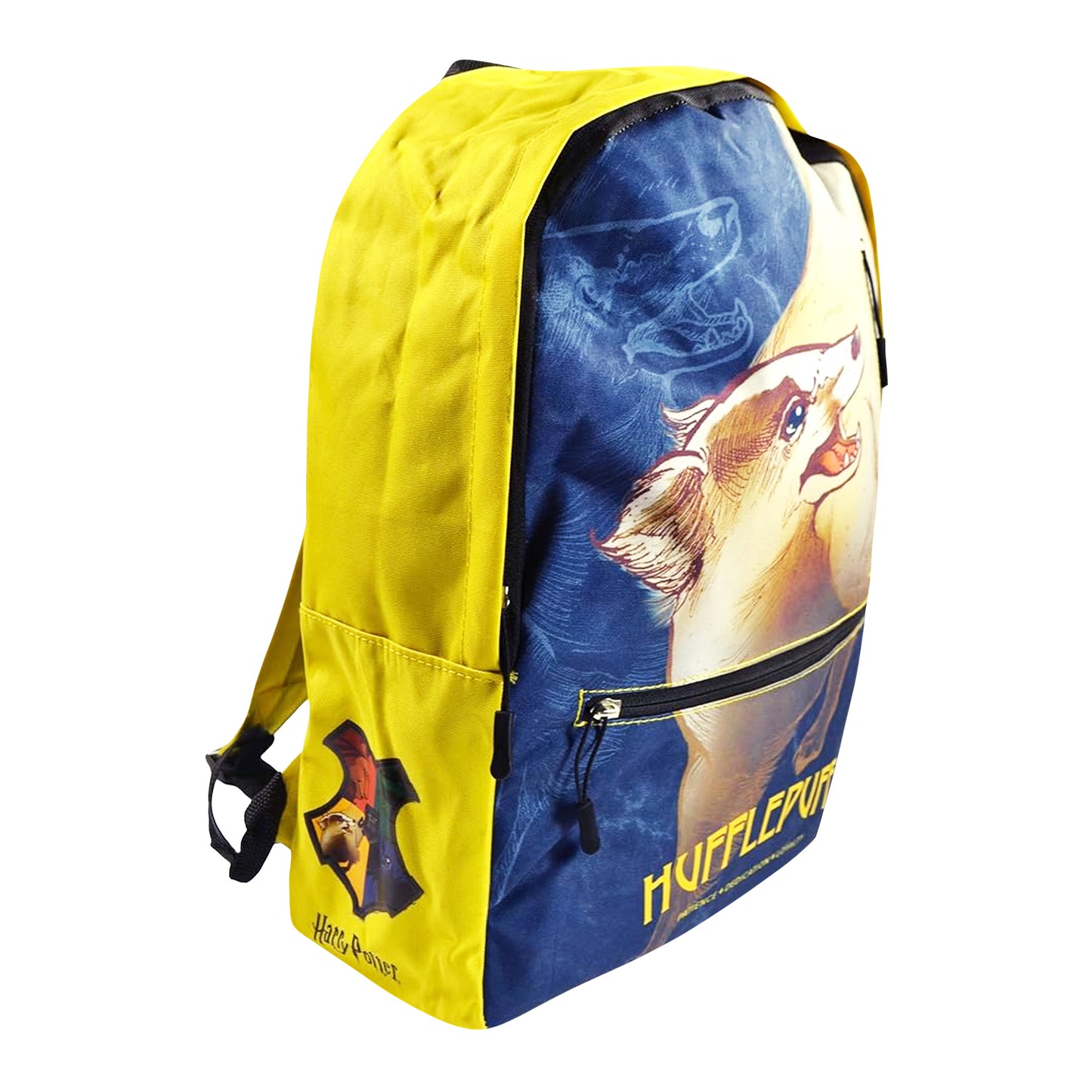 Black-Yellow-Cream - Side - Harry Potter Intricate Houses Hufflepuff Backpack