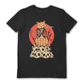Black-Orange-White - Front - Vincent Trinidad Unisex Adult Catana Skulls T-Shirt