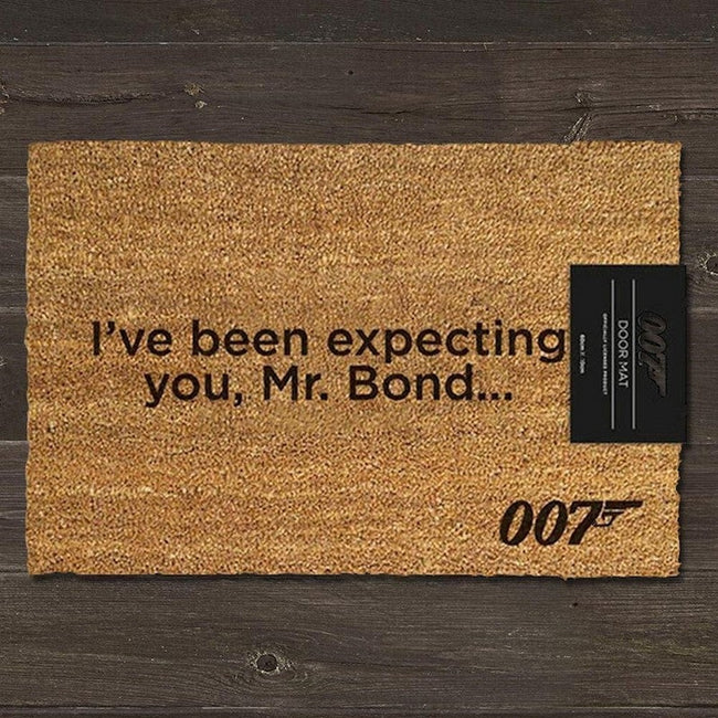 Brown - Back - James Bond Ive Been Expecting You Door Mat