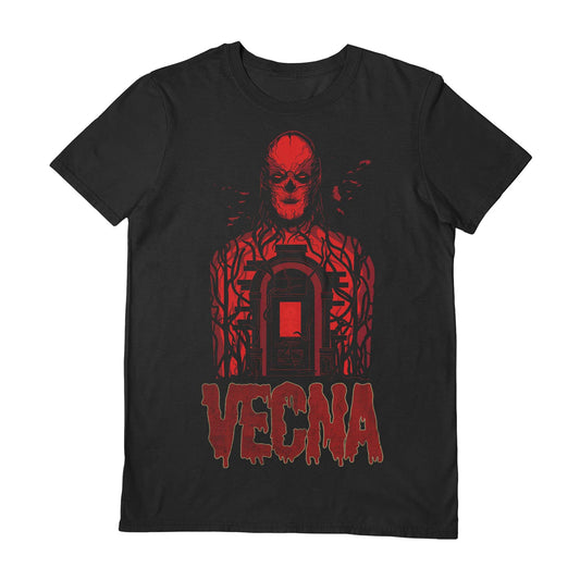 Black - Front - Stranger Things Unisex Adult Vecna Door T-Shirt