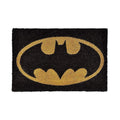 Black-Yellow - Front - Batman Logo Door Mat