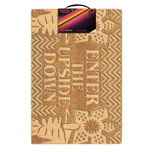 Natural - Front - Stranger Things Enter The Upside Down Embossed Door Mat