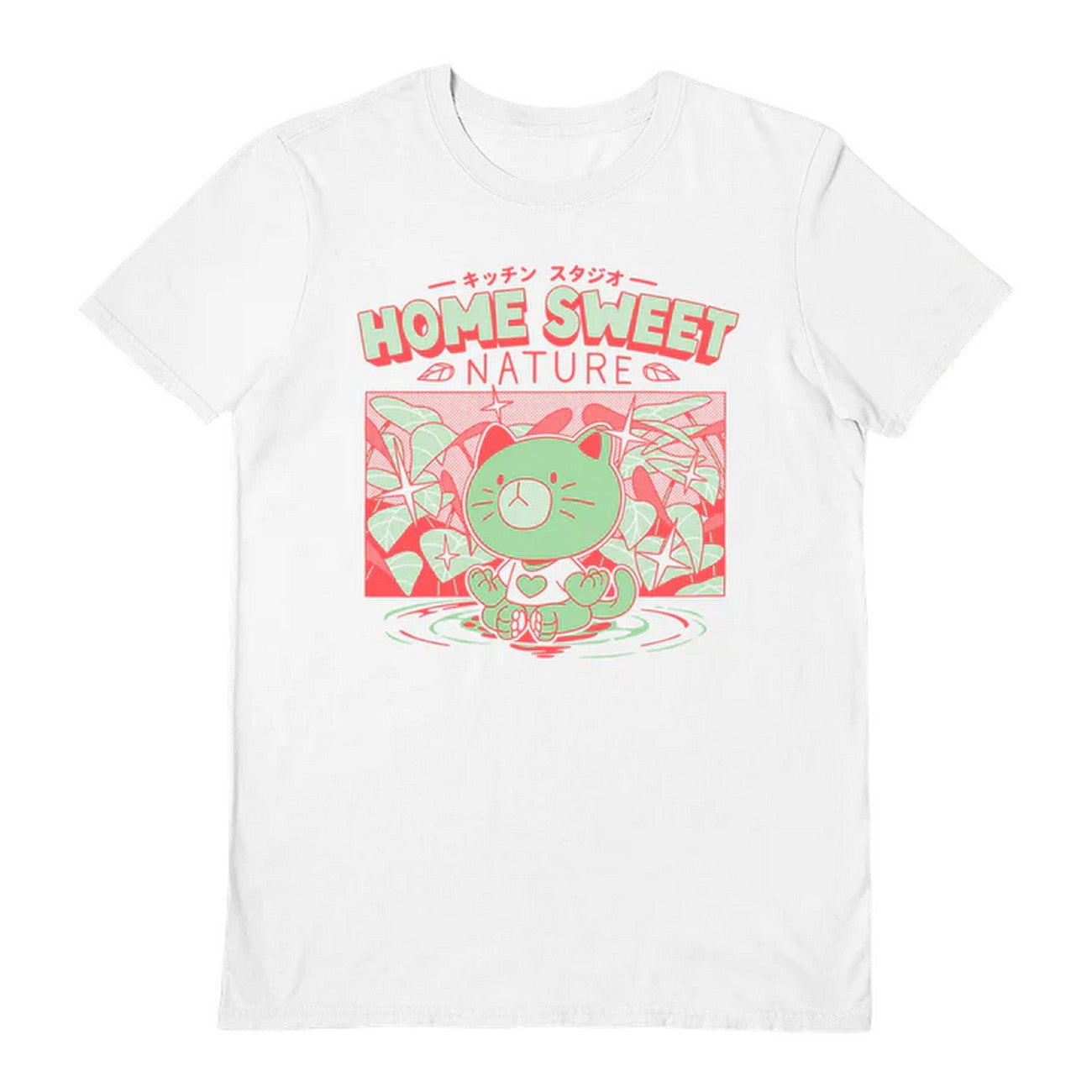 White - Front - Ilustrata Unisex Adult Home Sweete Nature T-Shirt