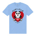 Light Blue - Front - TORC Unisex Adult Happy Panda T-Shirt