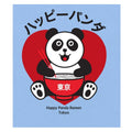 Light Blue - Back - TORC Unisex Adult Happy Panda T-Shirt
