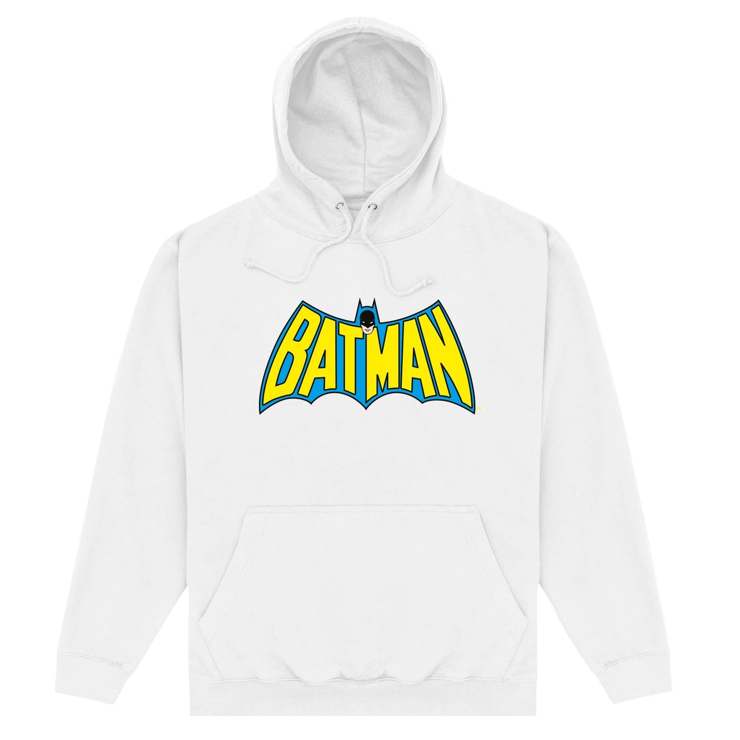 White - Front - Batman Unisex Adult OG Logo Hoodie