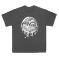 Charcoal - Front - Coca-Cola Unisex Adult Bottle Cap T-Shirt