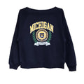 Navy - Front - Park Fields Unisex Adult University of Michigan Sweatshirt