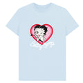 Light Blue - Front - Betty Boop Unisex Adult Blow A Kiss T-Shirt