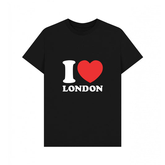 Black - Front - Apoh Unisex Adult I Heart London T-Shirt