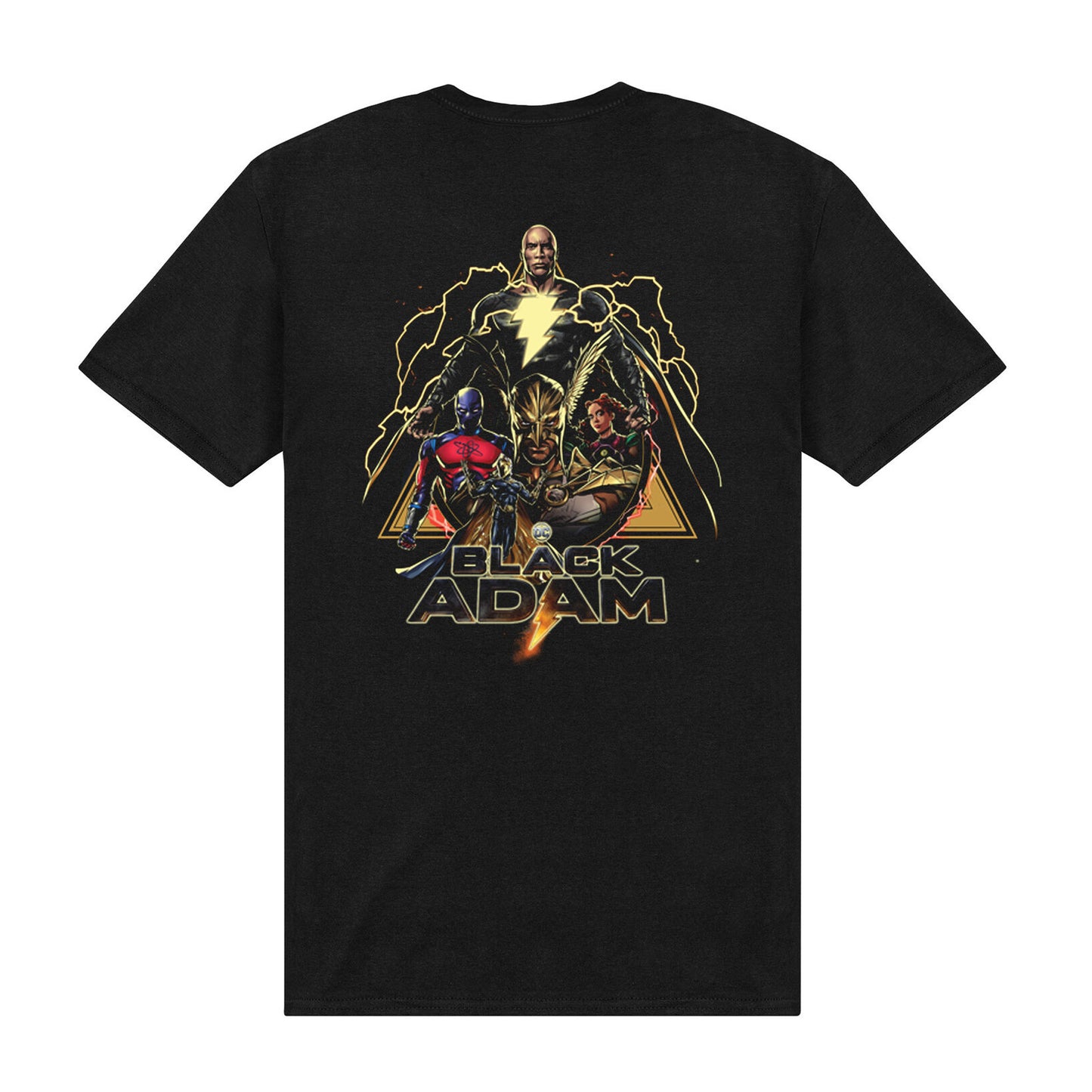 Black - Back - Black Adam Unisex Adult T-Shirt
