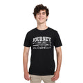 Black - Side - Journey Unisex Adult Faithfully T-Shirt