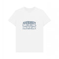White - Front - Journey Unisex Adult Faithfully T-Shirt