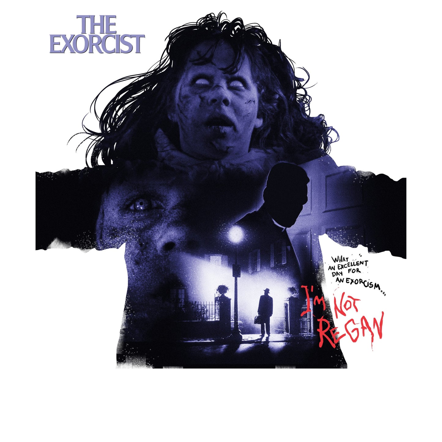 White - Side - The Exorcist Unisex Adult I´m Not Regan T-Shirt