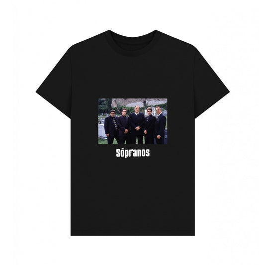 Black - Front - The Sopranos Unisex Adult Cast T-Shirt