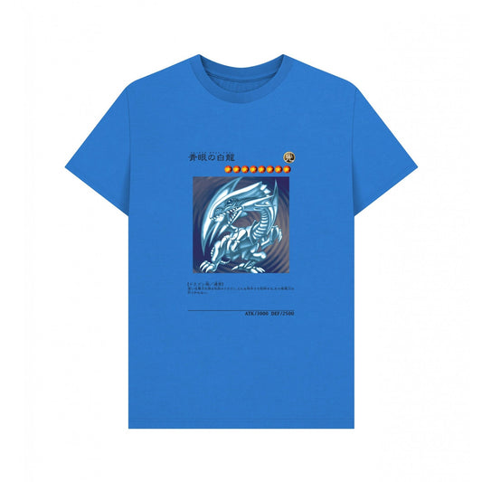 Bright Blue - Front - Yu-Gi-Oh! Unisex Adult Dragon Card T-Shirt