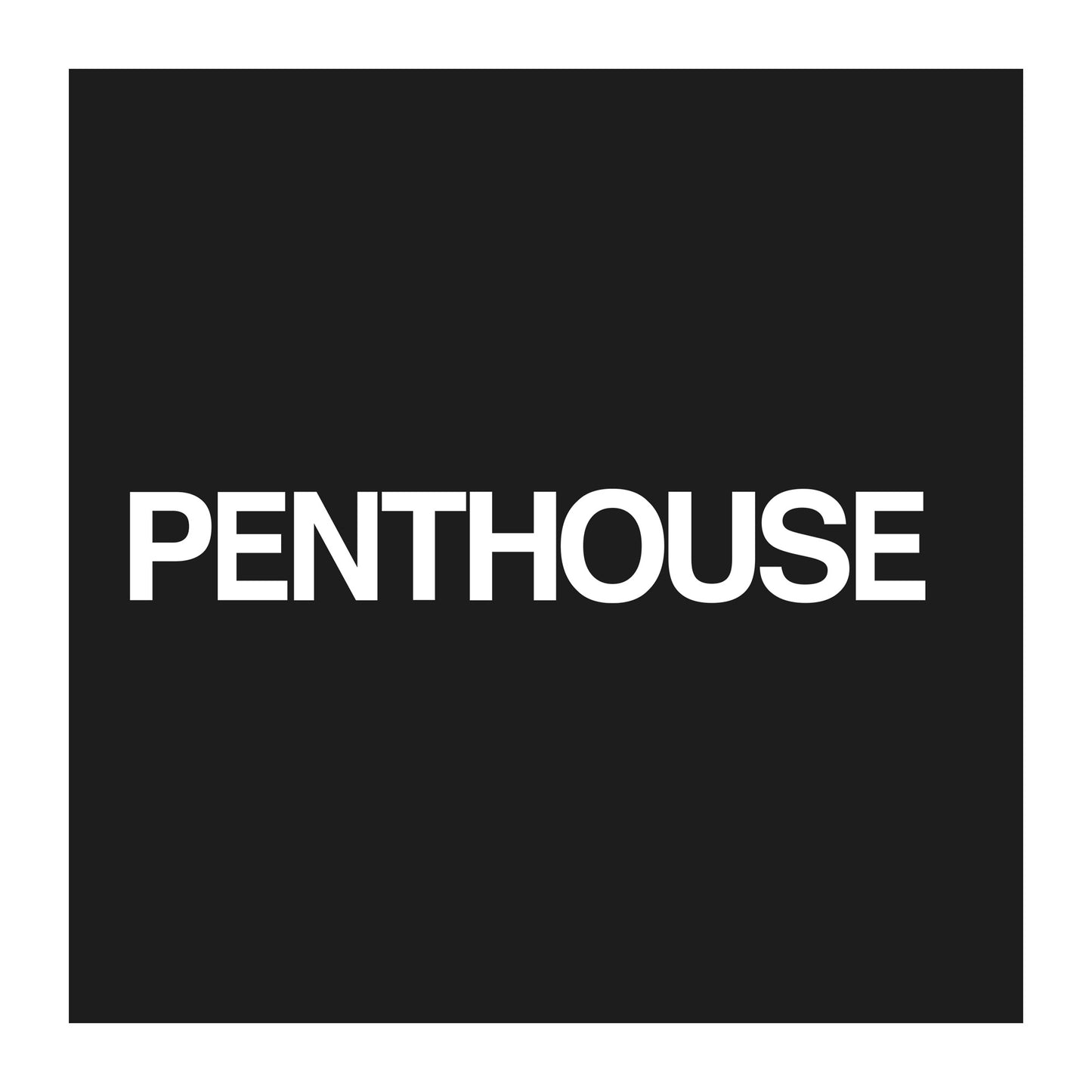 Black - Back - Penthouse Unisex Adult Logo T-Shirt