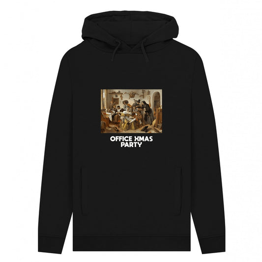 Black - Front - Apoh Unisex Adult Office Xmas Party Jan Steen Hoodie