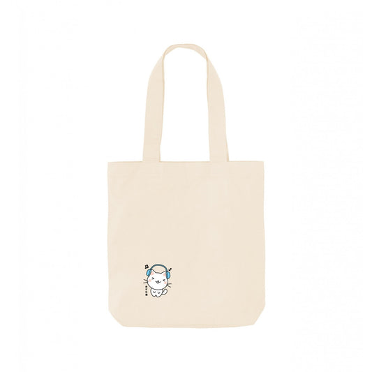Natural - Front - TORC Dancing Kitty Ramen Tote Bag