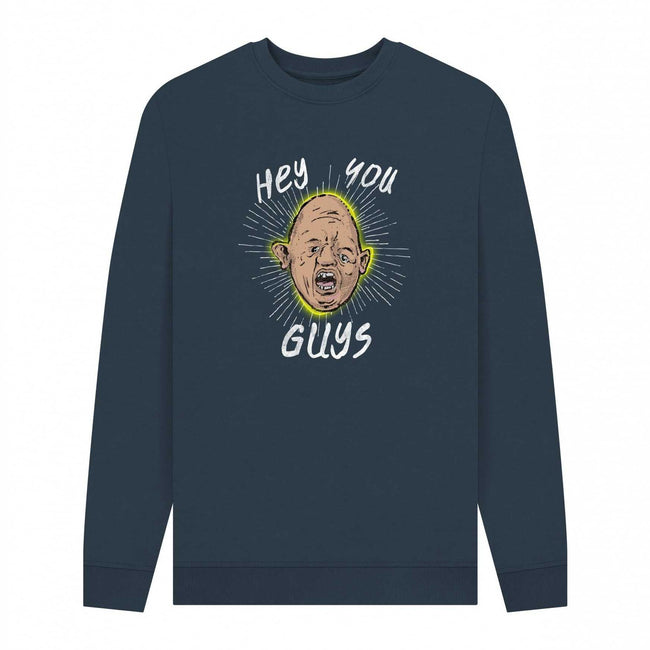 Navy Blue - Front - The Goonies Unisex Adult Hey You Guys Sloth Sweatshirt