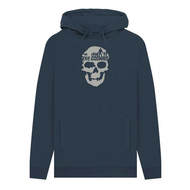 Navy - Front - The Goonies Unisex Adult Graphic Skull Hoodie