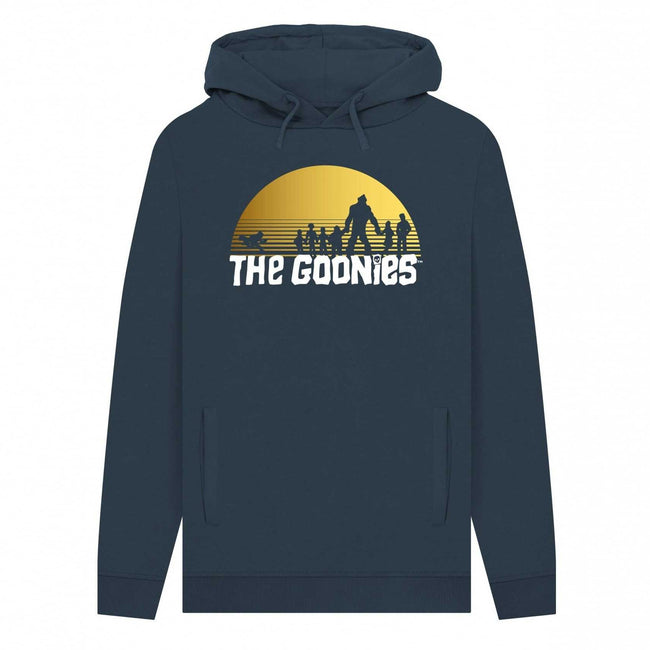 Navy - Front - The Goonies Unisex Adult Sunset Silhouette Hoodie
