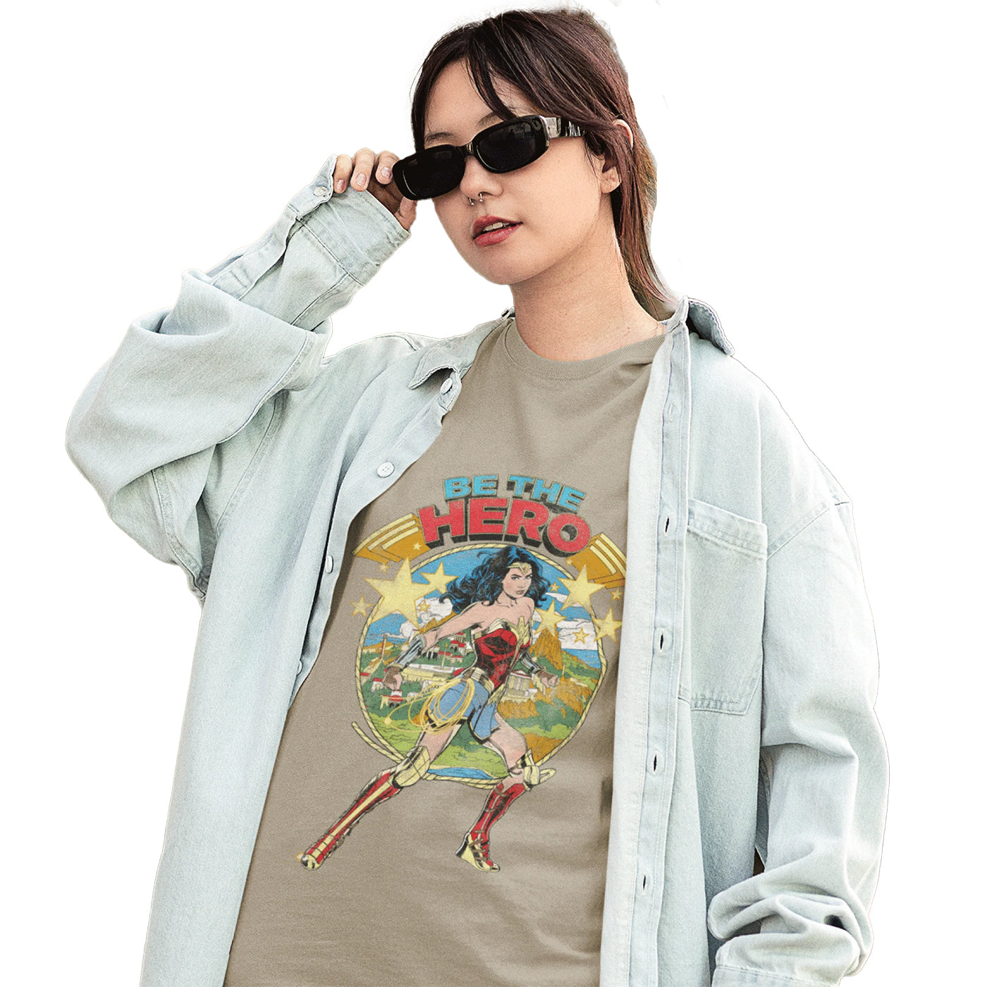 Beige - Lifestyle - Wonder Woman Unisex Adult Be The Hero T-Shirt
