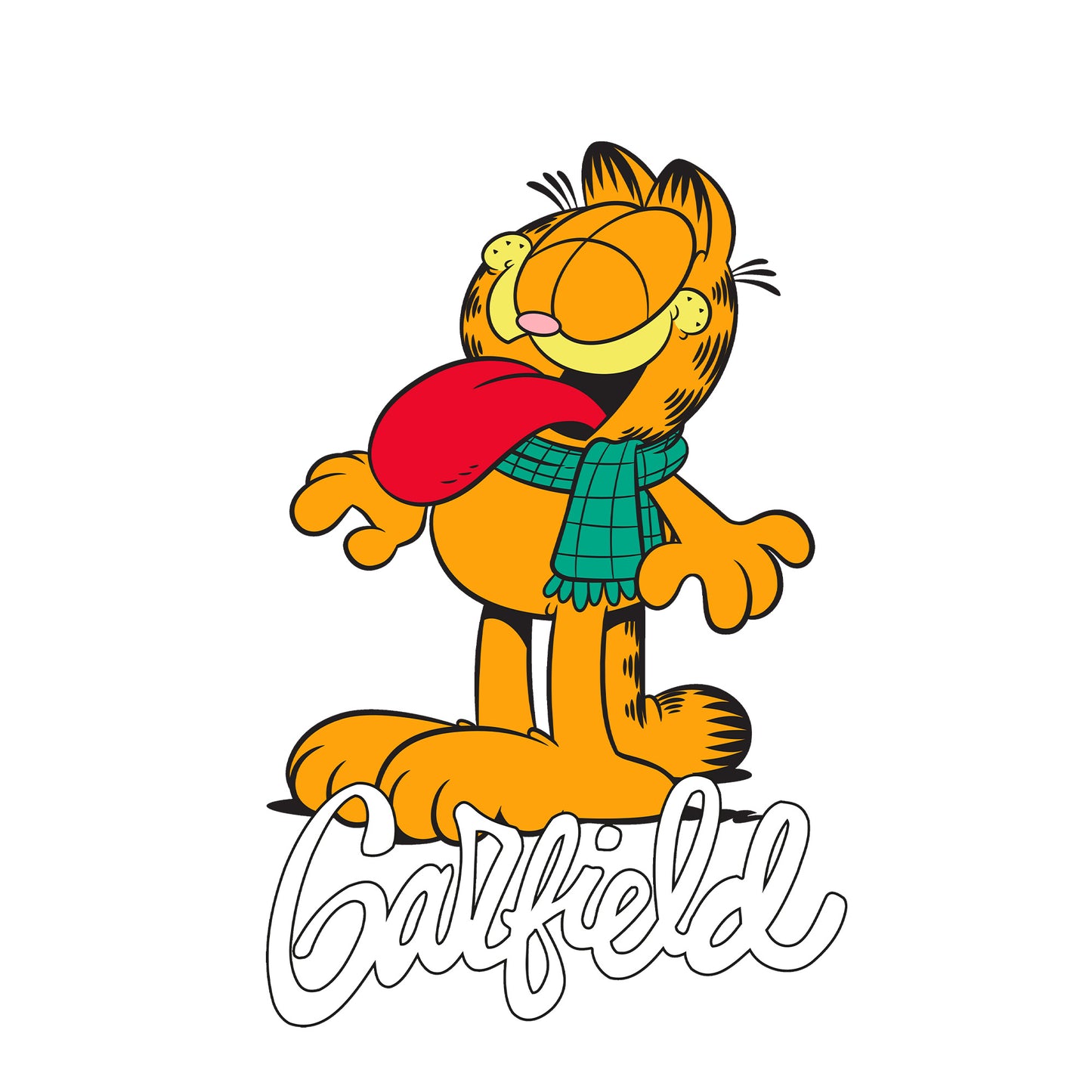 Red - Side - Garfield Unisex Adult Sweatshirt