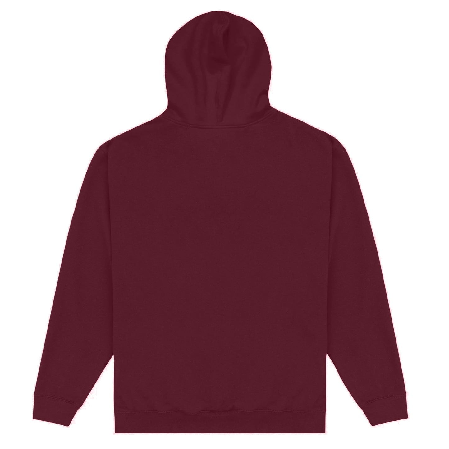Burgundy - Back - University Of Oxford Unisex Adult Boxing Hoodie