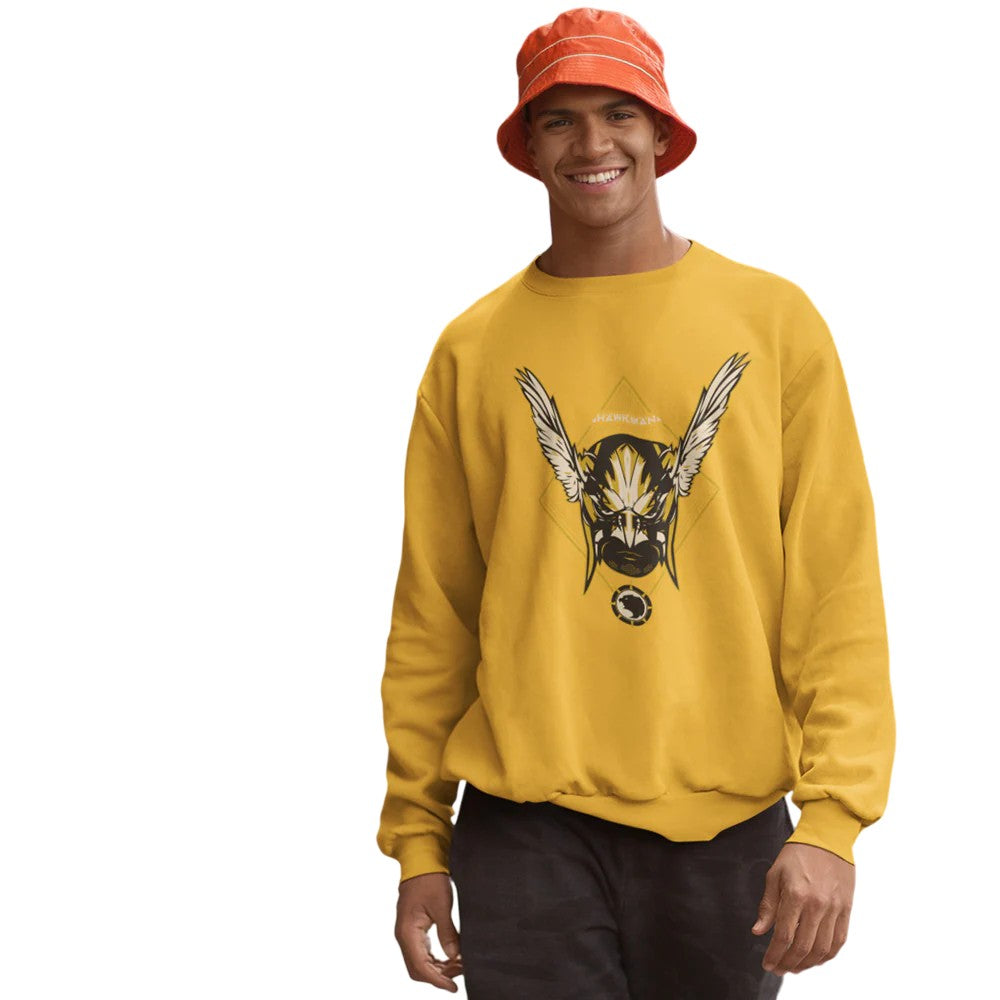 Gold - Side - Black Adam Unisex Adult Hawkman Sweatshirt