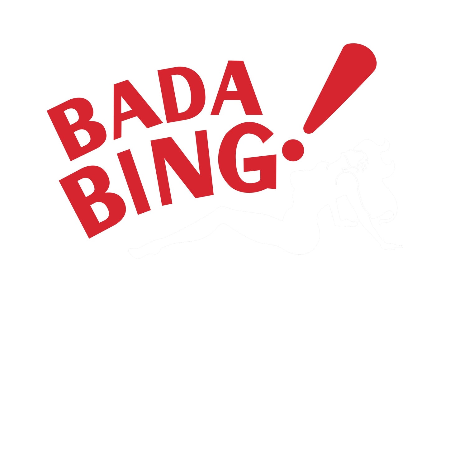 Black - Side - The Sopranos Unisex Adult Badabing! T-Shirt