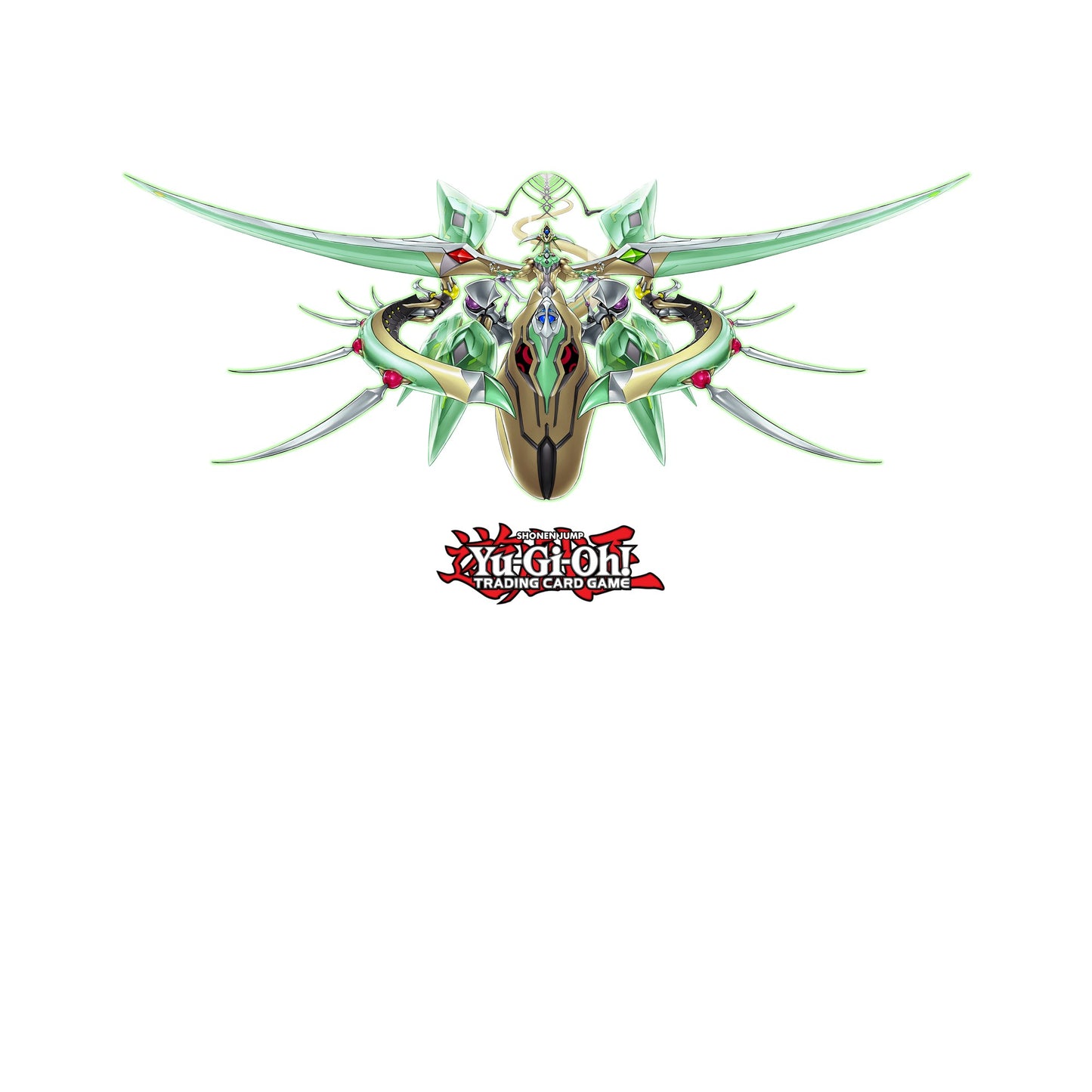 White - Side - Yu-Gi-Oh! Unisex Adult Supreme Celestial King Odd-Eyes Arc Ray Dragon T-Shirt