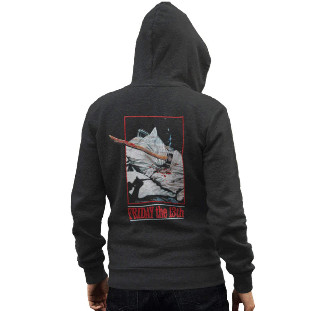 Washed Black - Lifestyle - Friday 13th Unisex Adult Acid Wash Hoodie