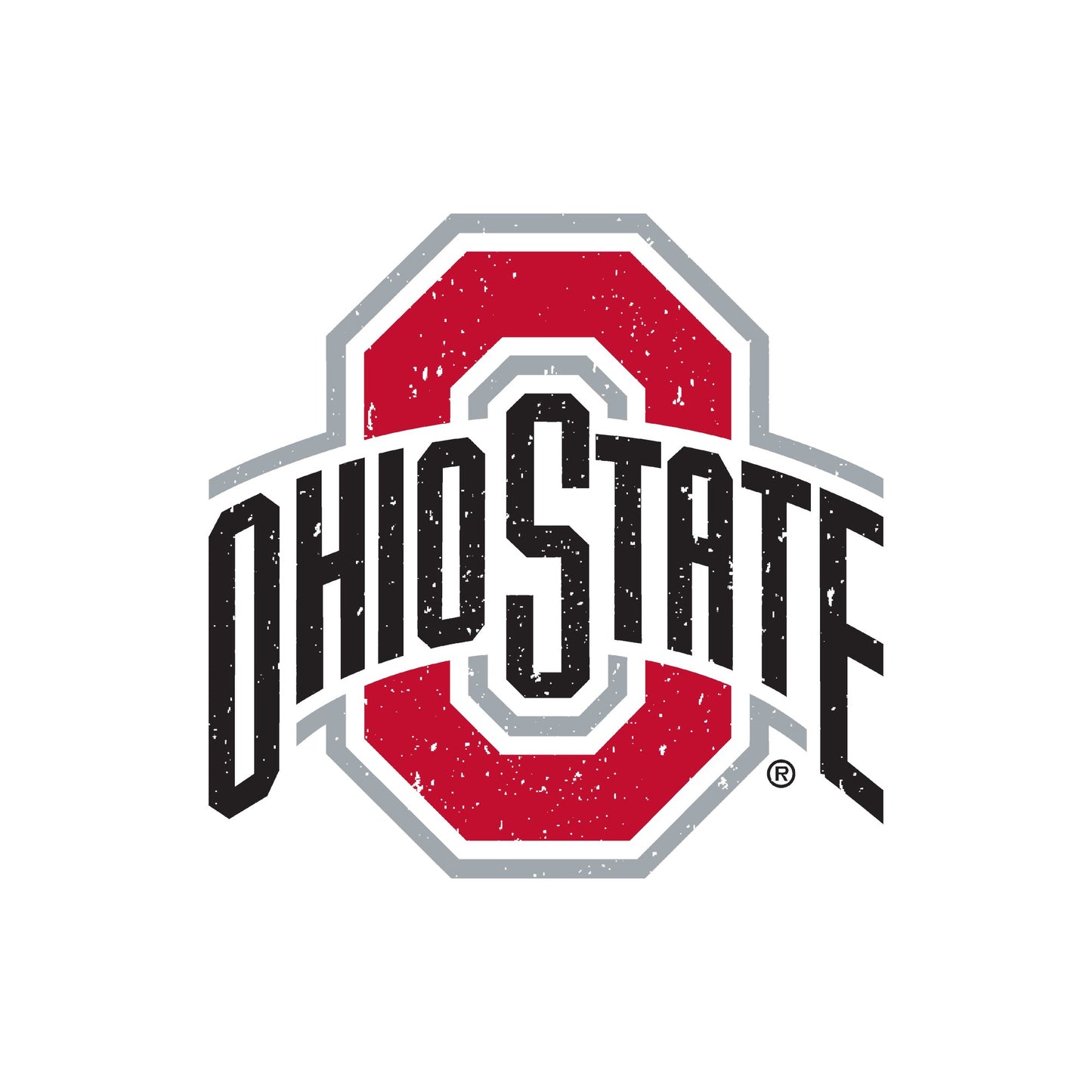 White - Side - Ohio State University Unisex Adult Logo Hoodie