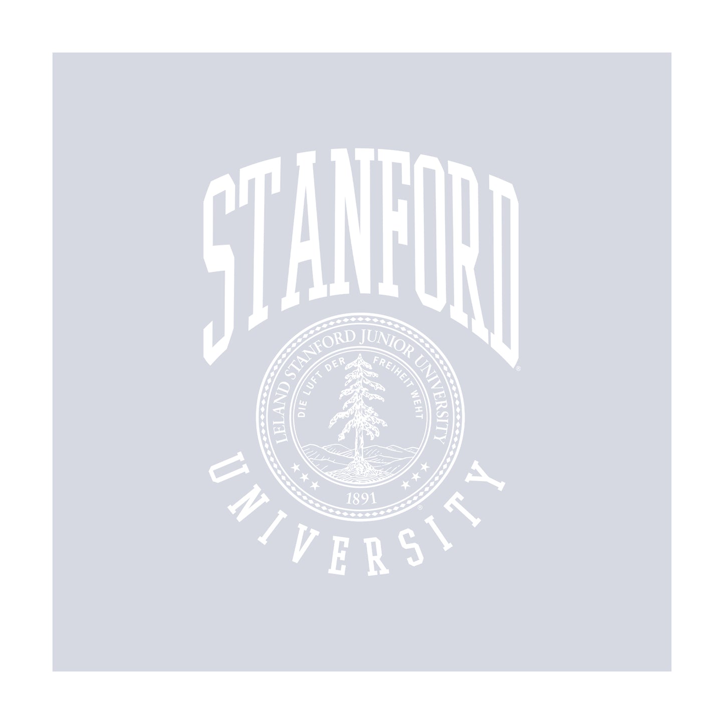 Grey - Side - Stanford University Unisex Adult Crest Sweatshirt